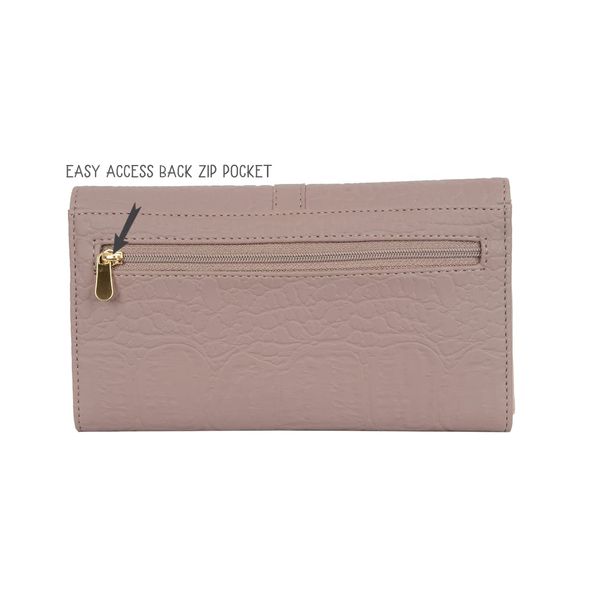 Baggit Women's 3 Fold Wallet - Large (Beige) 