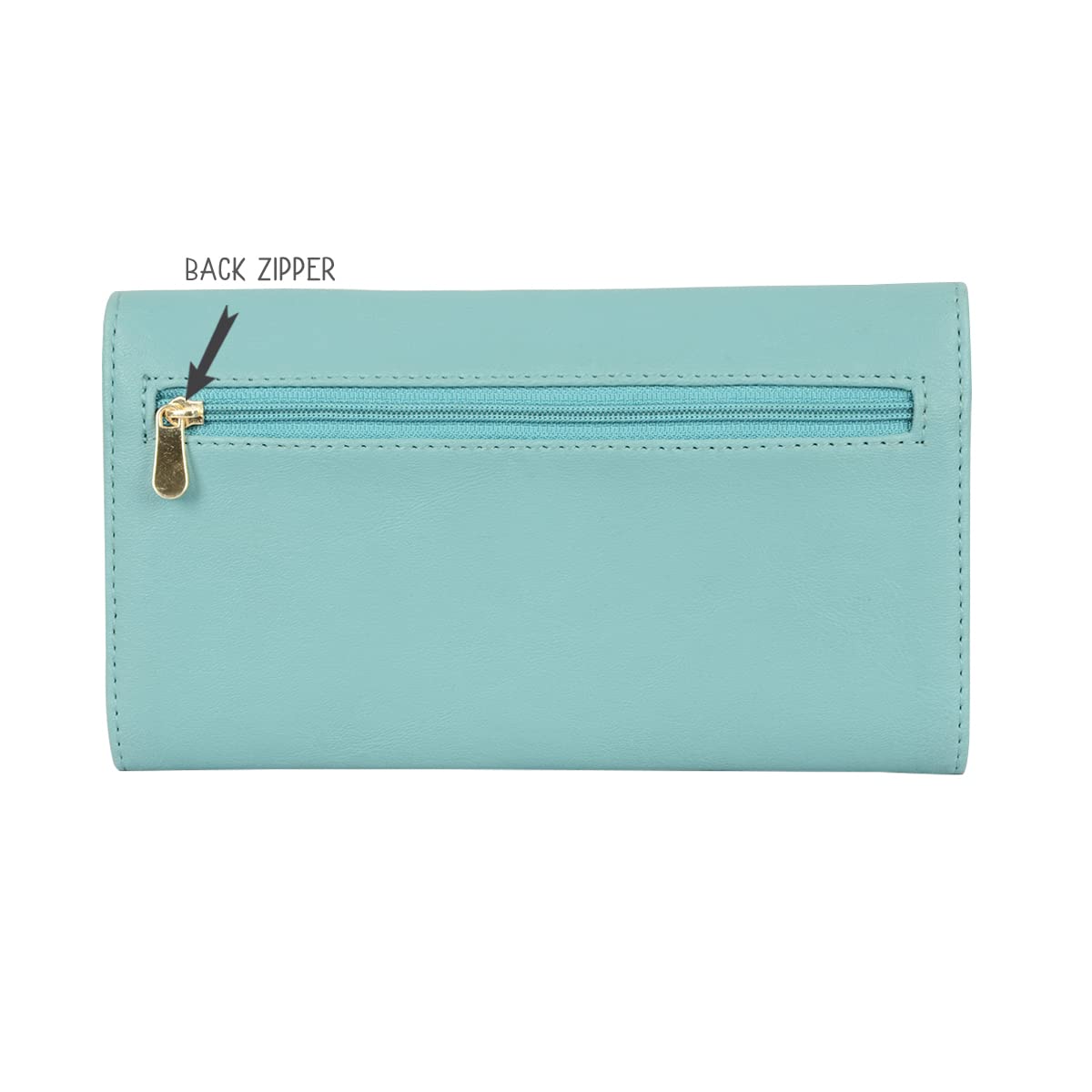 Baggit Women's 3 Fold Wallet - Large (Blue) 