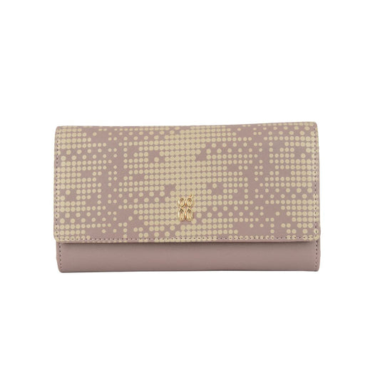 Baggit Women's 3 Fold Wallet - Large (Purple) 