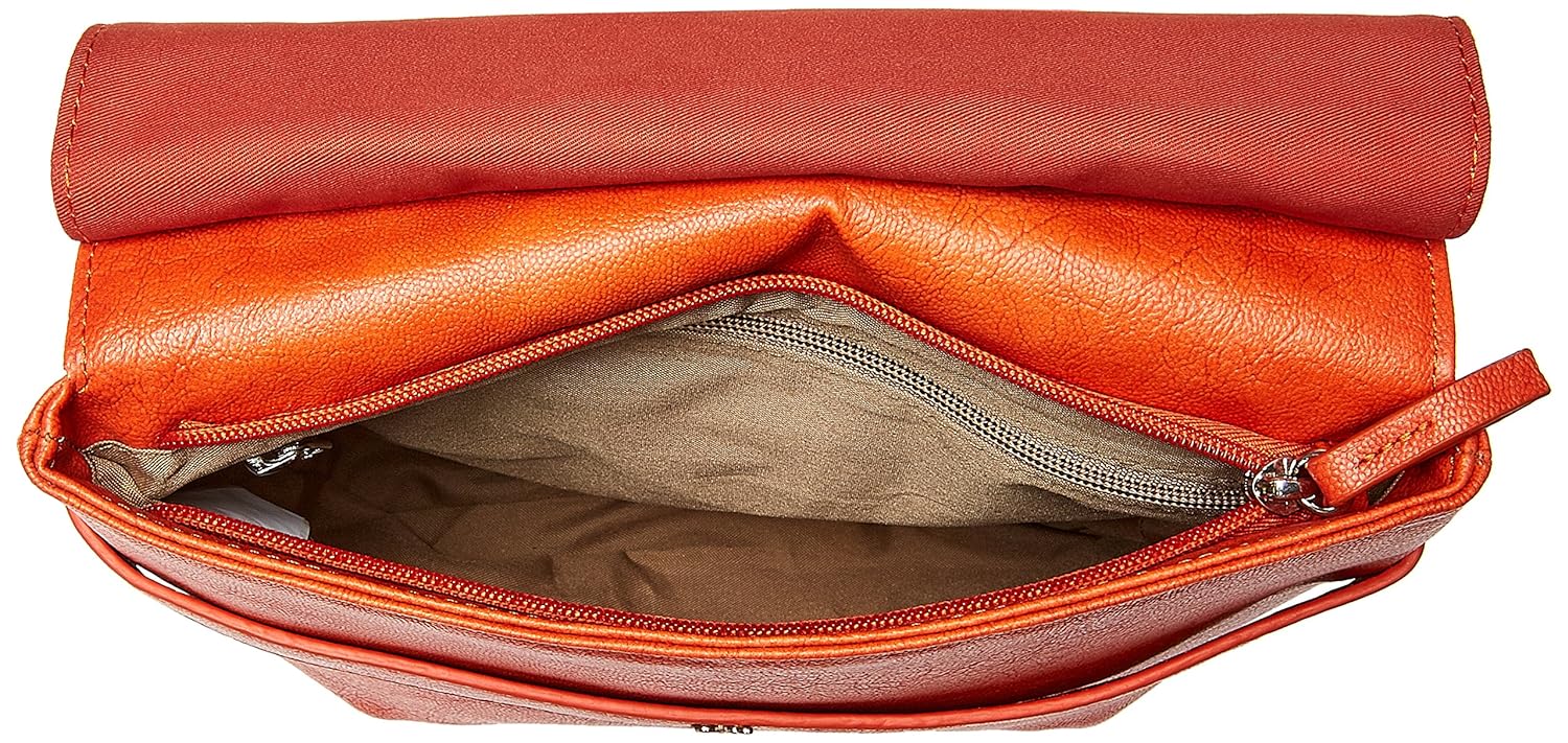 Baggit Women's Saddle Handbag - Small (Orange) 