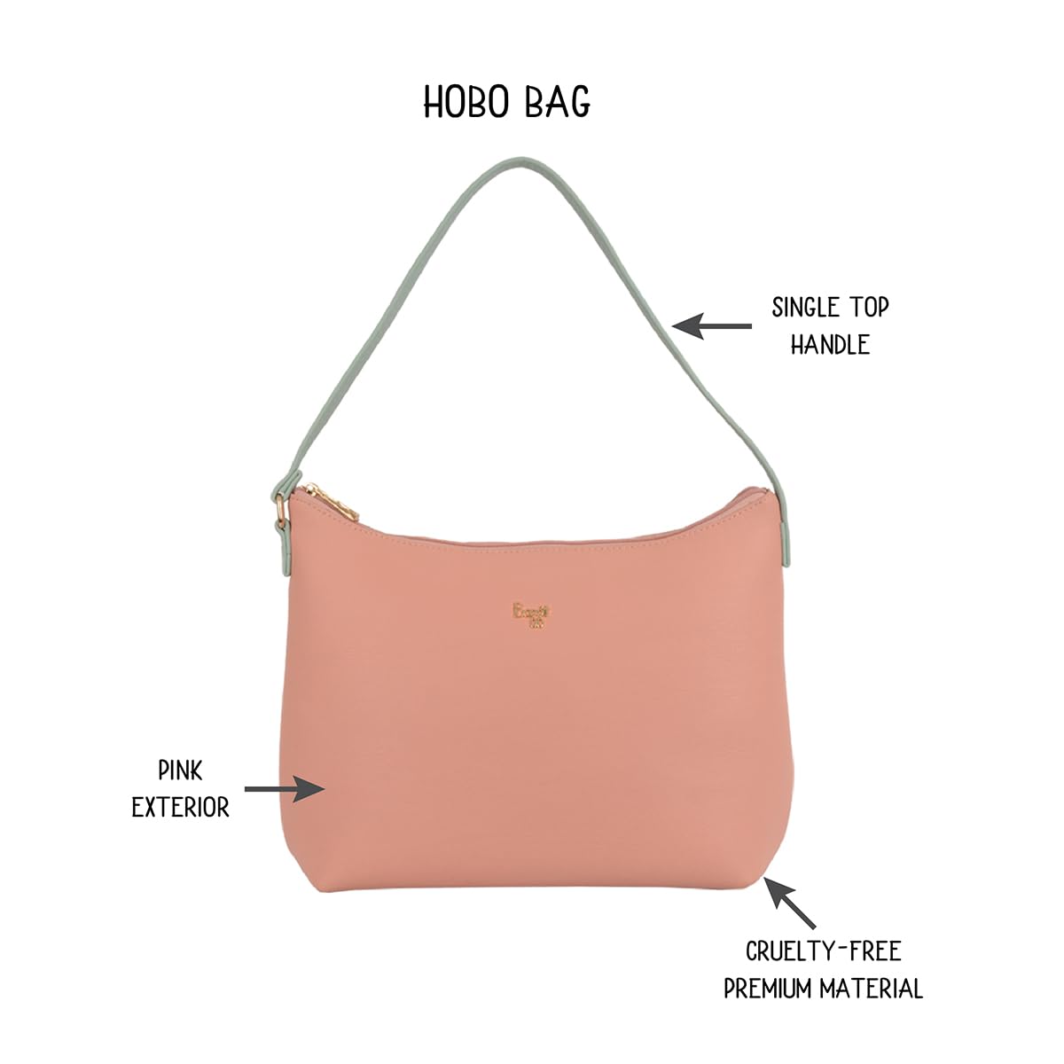 Baggit Women's Sling Bag (Pink) 