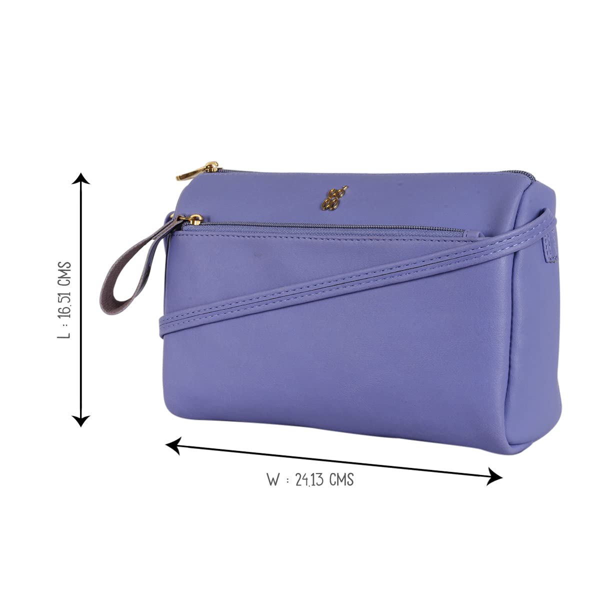 Baggit Women's Sling Bag (Purple) 