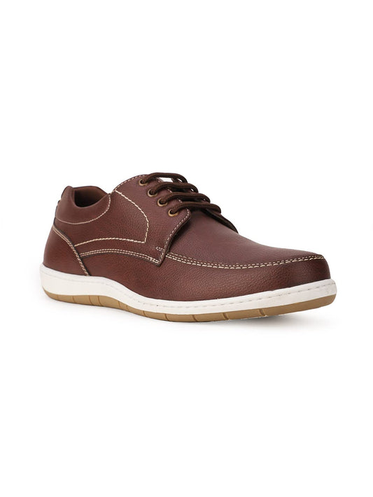 Bata Mens I-and Laceup Casual Shoes,Brown 