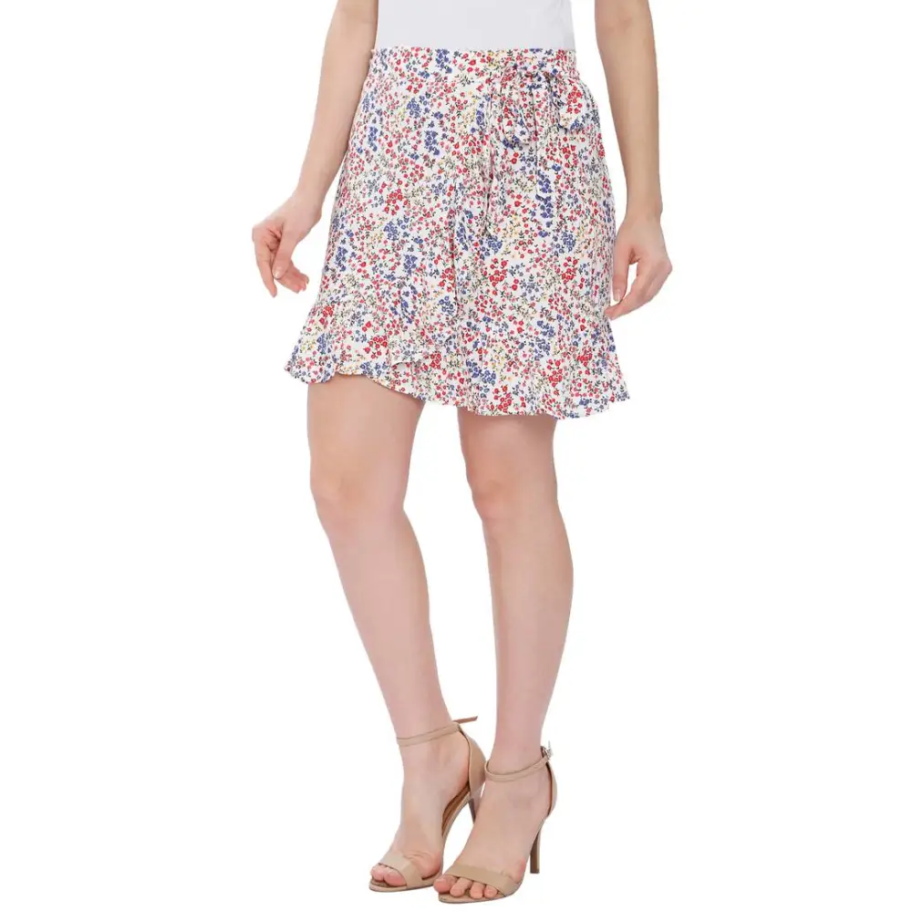 Beautiful Rayon Floral Print Skirt For Women 