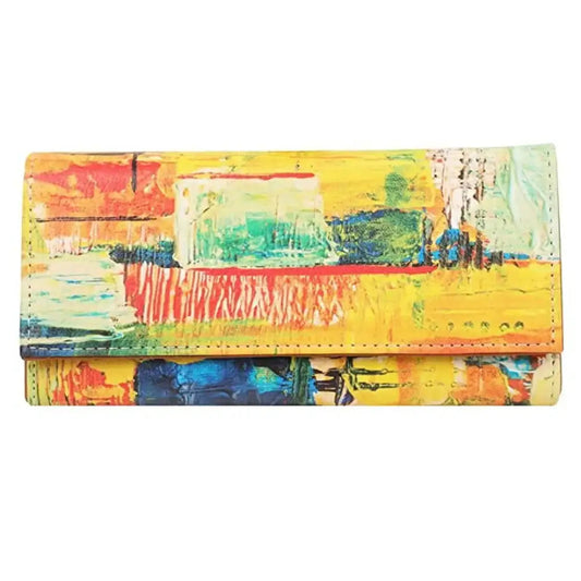 Beautiful Trendy Leather Printed Wallet For Women 