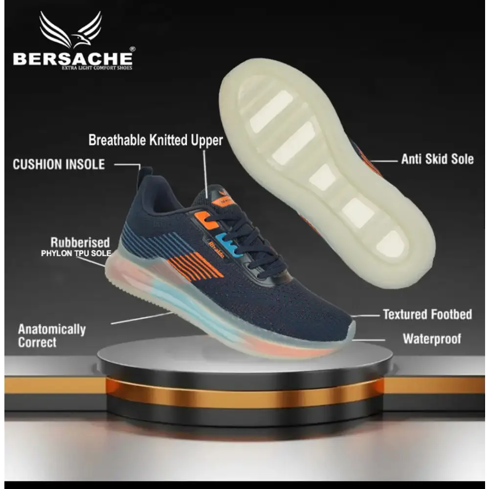 Bersache Lightweight Casual Shoes with High Quality Sole | Sneakers, Running, Outdoor, walking and Daily Wear Shoes for Men 
