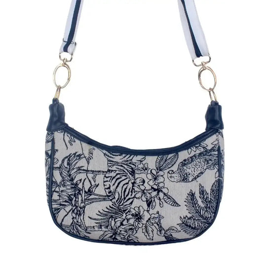 Bhavi Lifestyle The Jute Cresento moon shape Ultra premium Sling bag/Side purse /Shoulder bag 