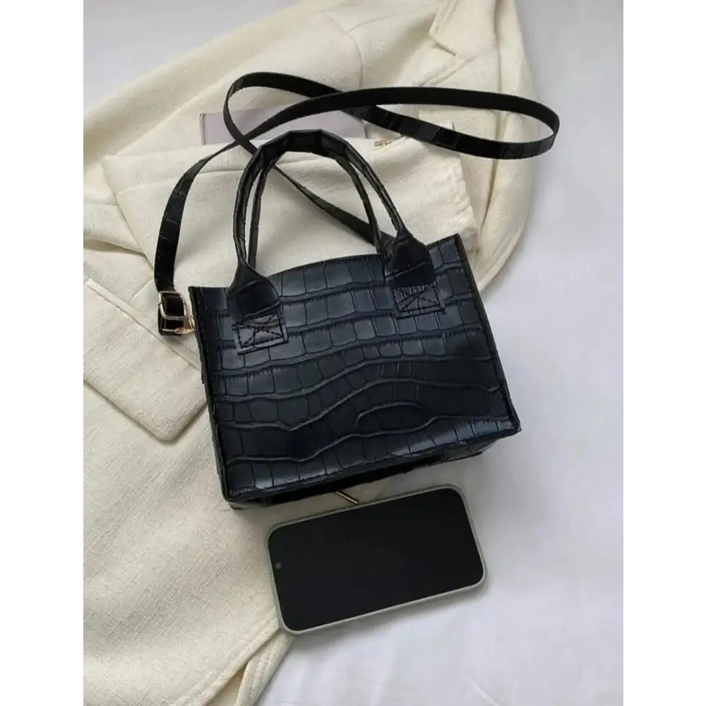 Black Leather Handbag 