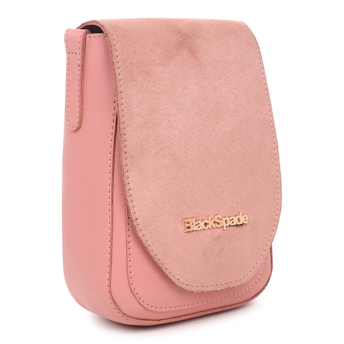 Black Spade Solid Pink Sling Bag 