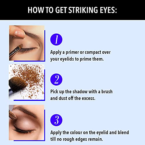 Blue Heaven 12-In-1 Bling Eyeshadow Powder, Subtle Romance (Multicolor) Metallic Finish SaumyasStore