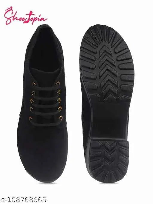 Boots For Women (Boot-MSD-Black) SaumyasStore