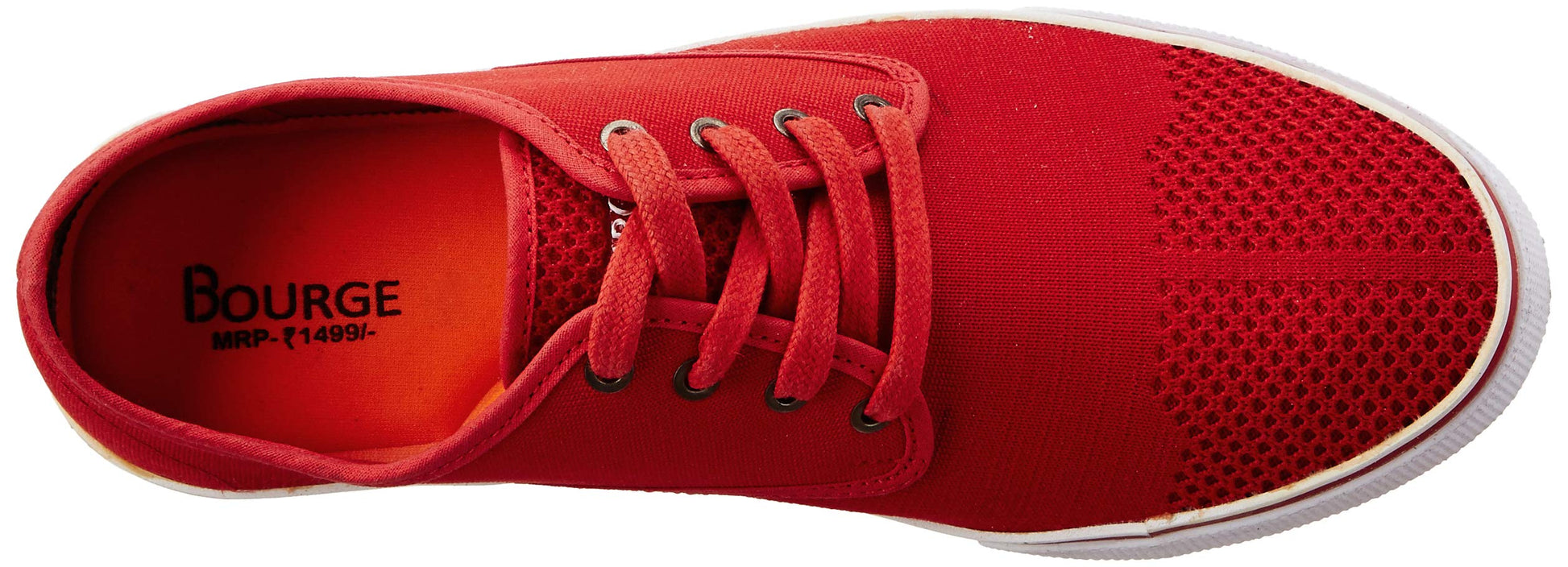 Bourge Men's Red Sneakers-9 UK (43 EU) (10 US) (Reef-43) 