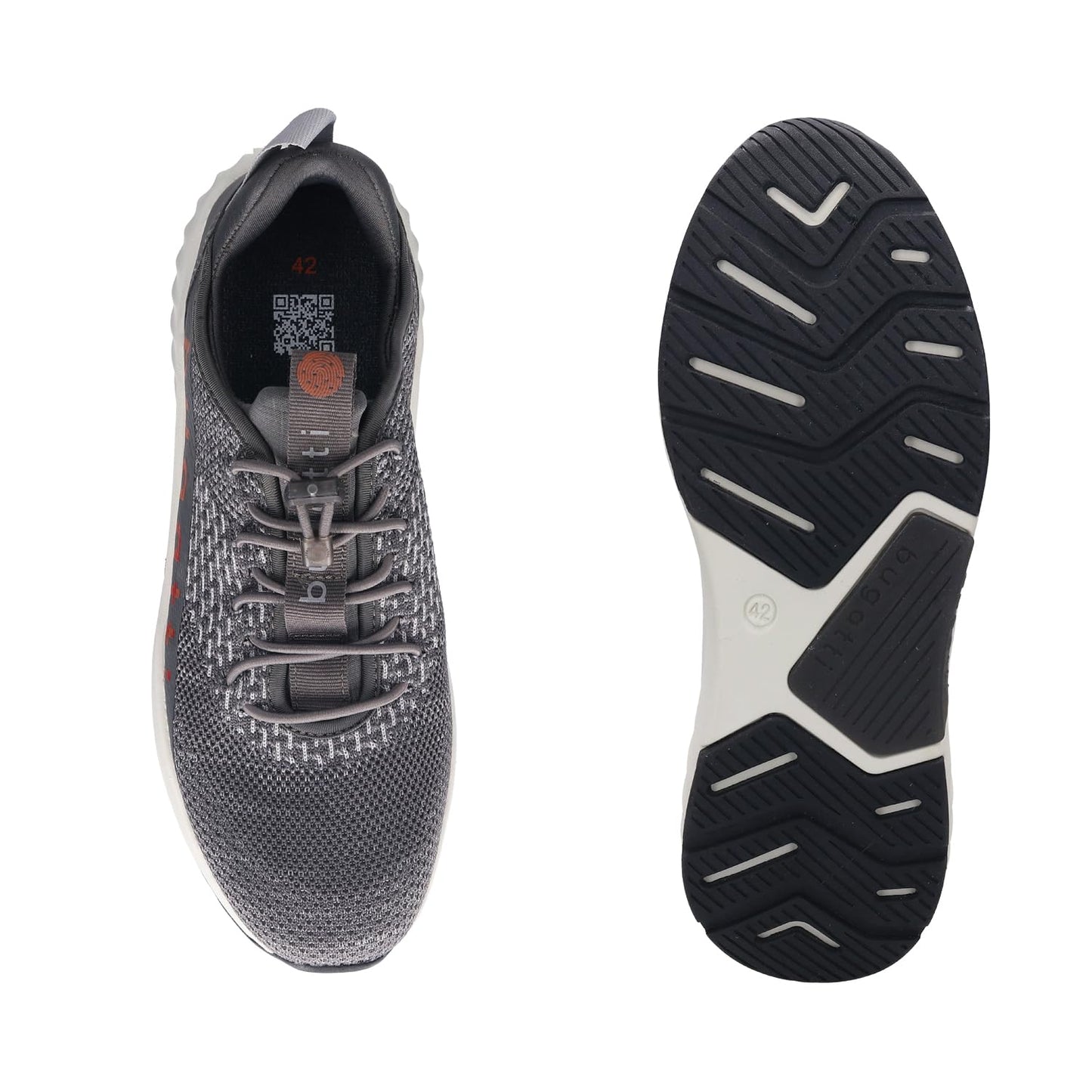 Bugatti Nirvana Exko Dark Grey Men Textile Athileisure Sports Shoes UK-10 