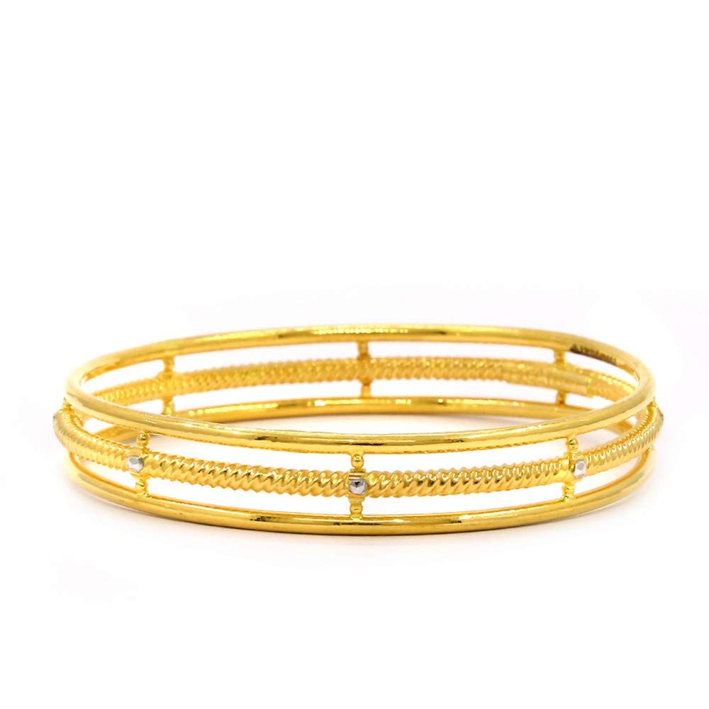 CANDERE - A KALYAN JEWELLERS COMPANY 22k (916) Yellow Gold Copper and Gold Bangle for Women 