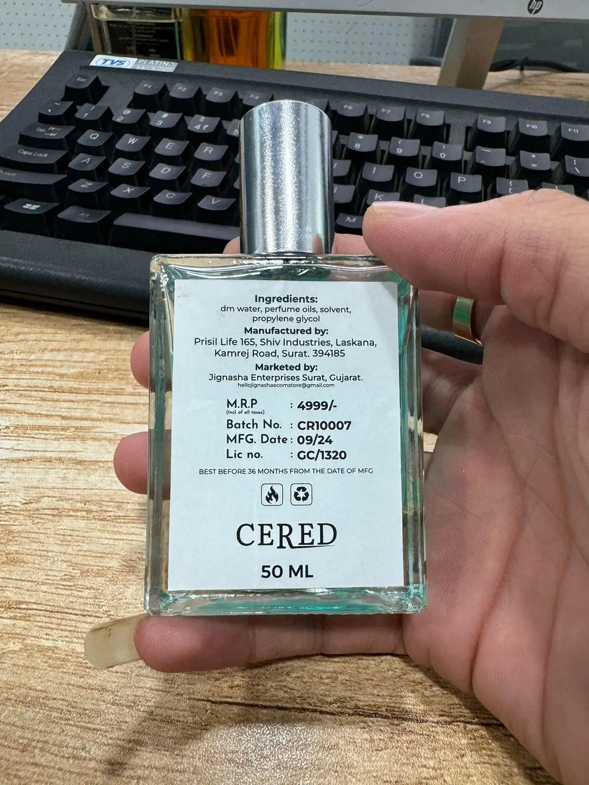 CERED Aventus Perfume 50ML SaumyasStore