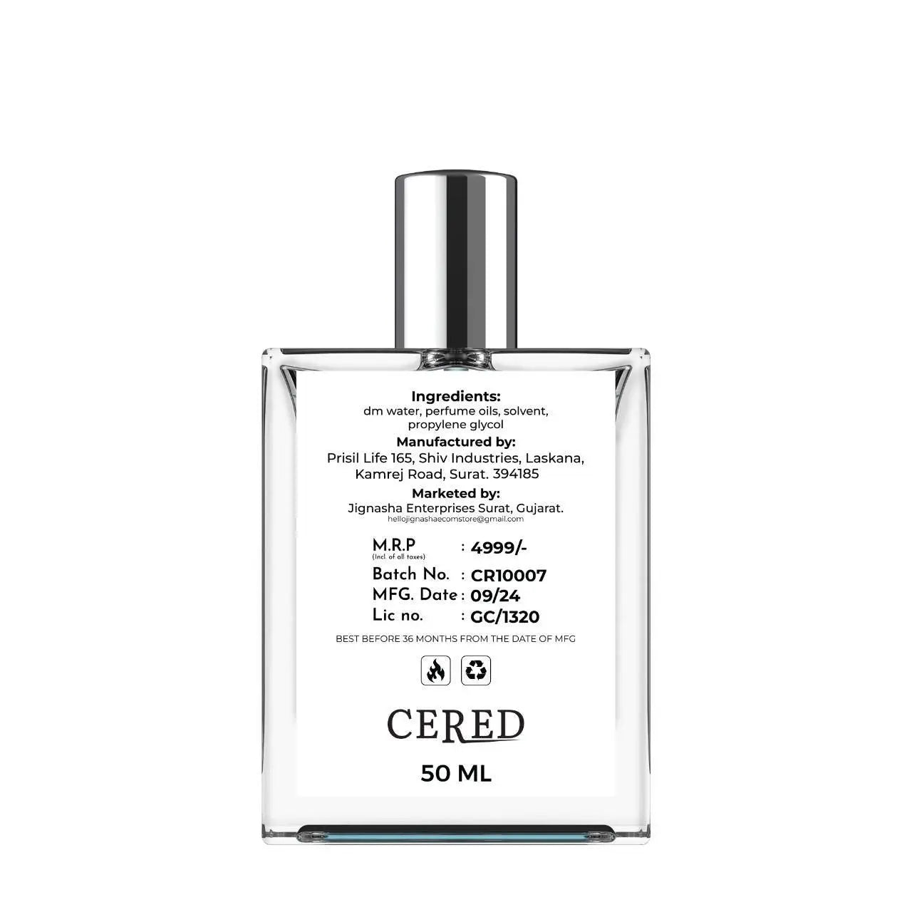 CERED Aventus Perfume 50ML SaumyasStore