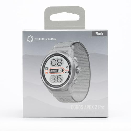 COROS APEX 2 Pro GPS Outdoor Watch, 1.2" Sapphire Screen, 21 Days/40 Hours Battery Life, Offline Maps, Heart Rate Monitor, Music, Triathlon, Multisport, Training Plan and Workout-Black SaumyasStore