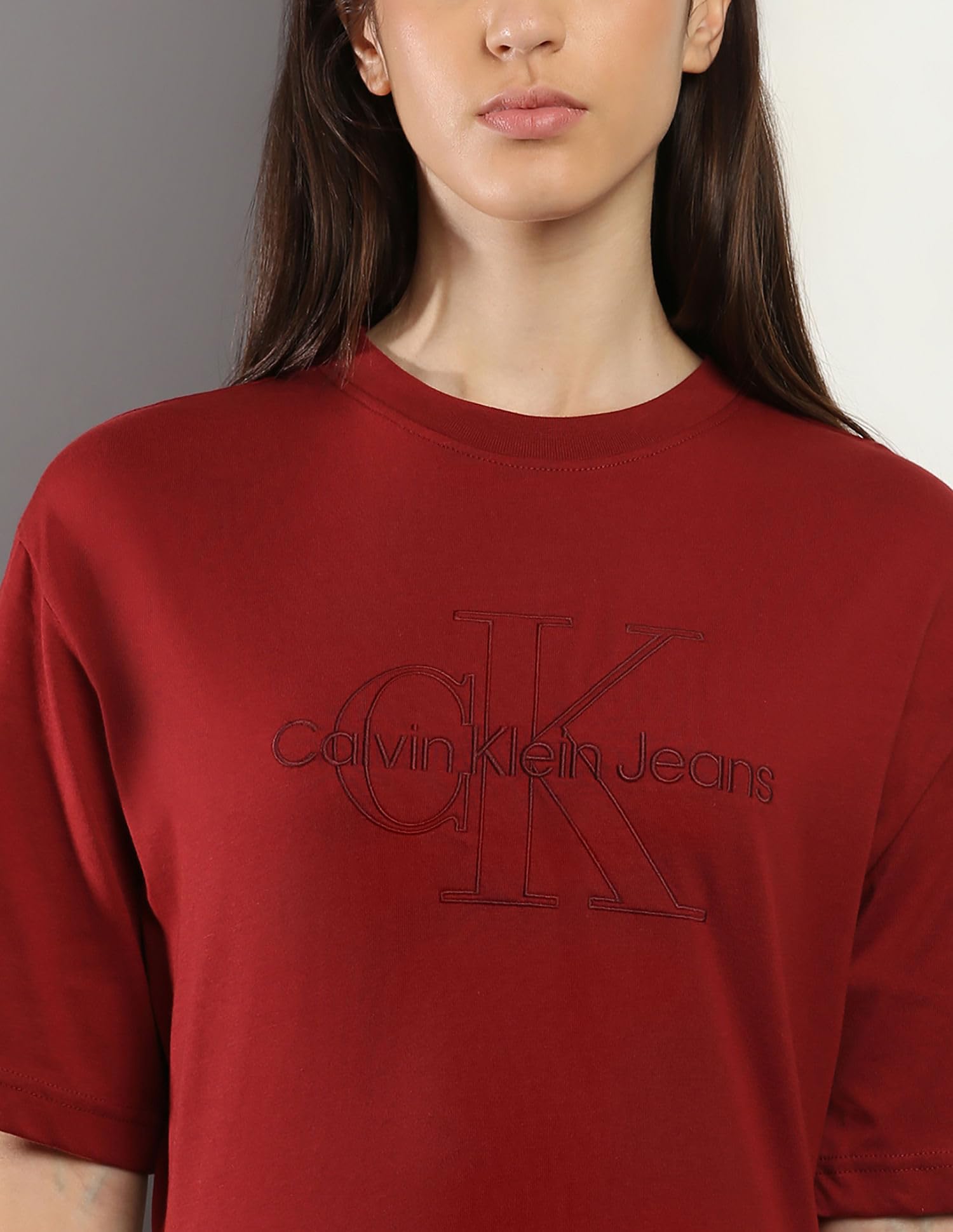 calvin klein shirt dress red Calvin Klein Womens Ladies Sheath Stretch Red Dress Short Sleeve Size Small 5-6