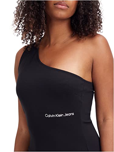 Calvin Klein Women's Viscose Bodycon Above The Knee Dress (J20J220757BEH Black 