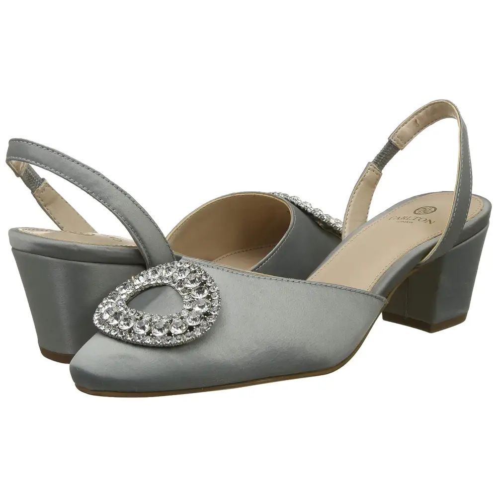 Carlton London Women's Sestina Grey Pumps 