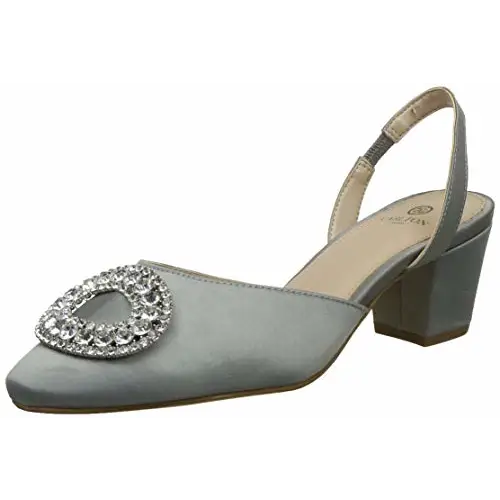 Carlton London Women's Sestina Grey Pumps 