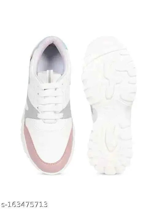 Casual Comfortable, Walking, Running Shoes For Girls For Women (White) SaumyasStore