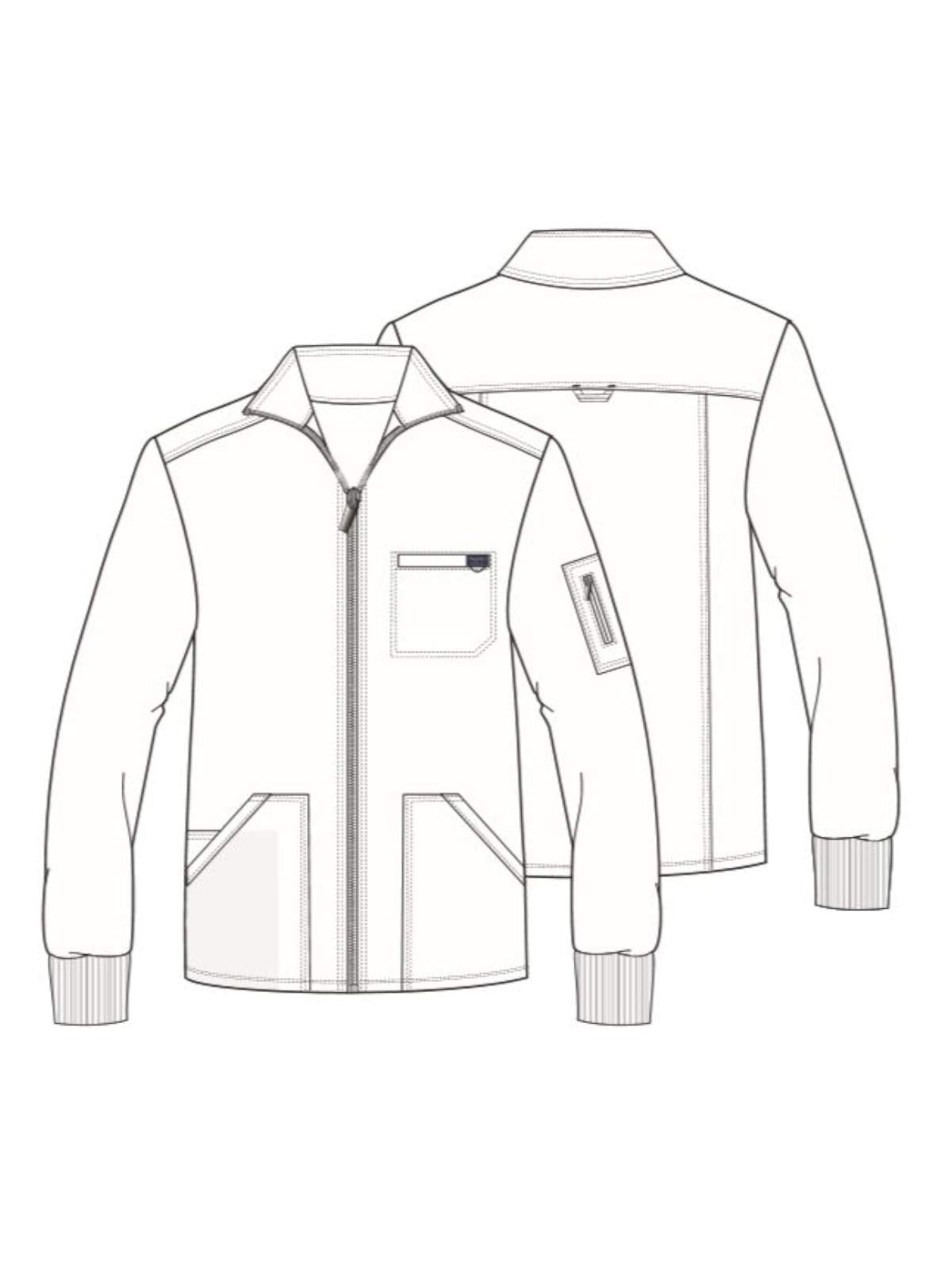 Cherokee WW Revolution WW320 Men's Zip Front Jacket Black XL 