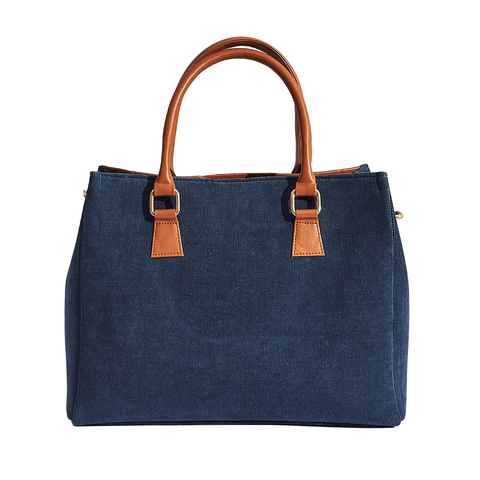 Chumbak Batik Bloom Embroidered Tote|Navy 