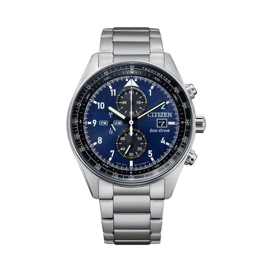 Citizen Men's Blue and Black Dial Chronograph Watch 