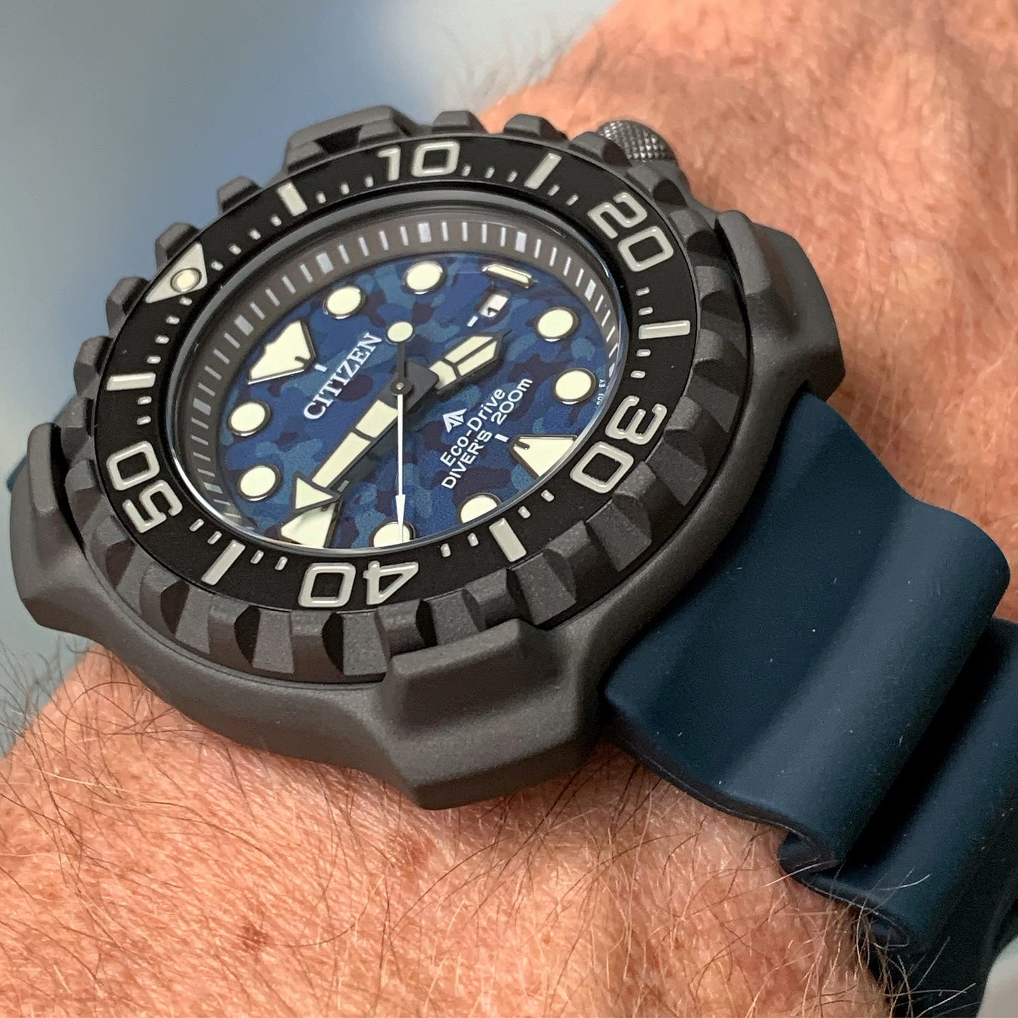 Citizen Promaster Diver Blue Dial Super Titanium Men's Watch 