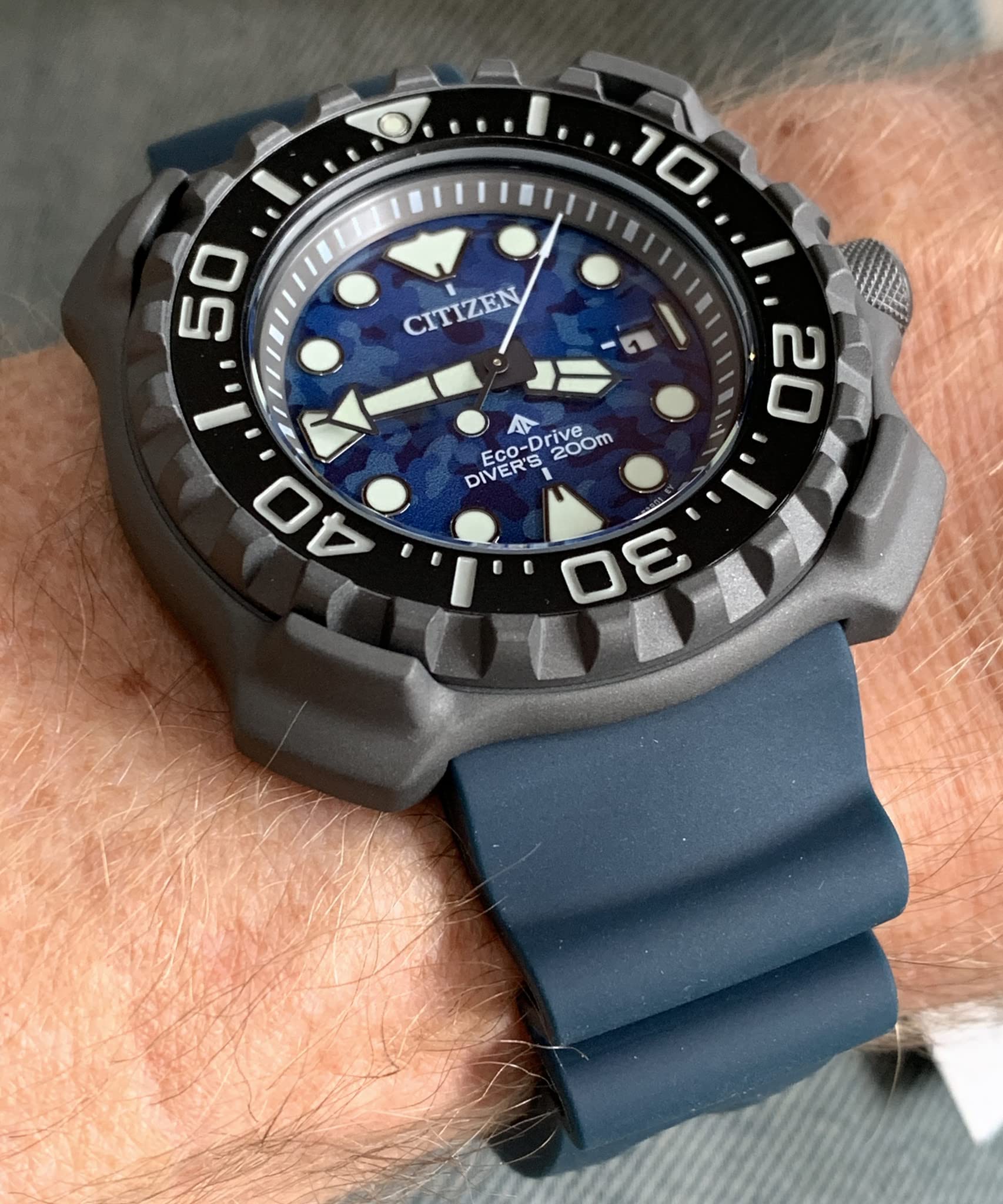Citizen Promaster Diver Blue Dial Super Titanium Men's Watch 