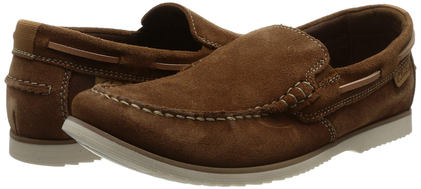 Clarks Men's Cola Suede Boat Shoes (26159474) UK-9 