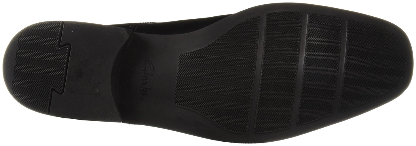 Clarks Men's Tilden Cap Black Leather Formal Shoes - 9 UK 