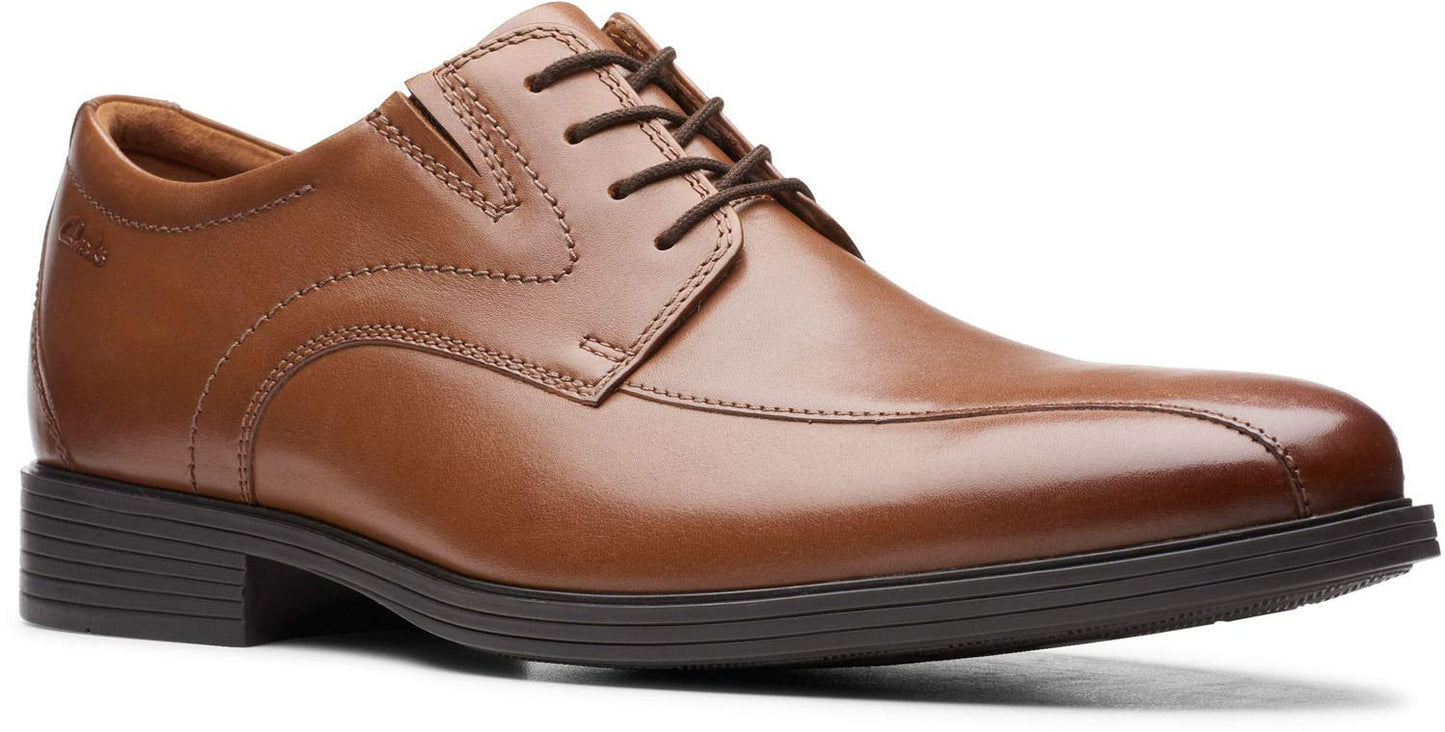 Clarks Whiddon Pace Dark Tan Leather 