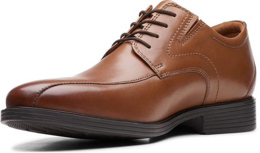 Clarks Whiddon Pace Dark Tan Leather 