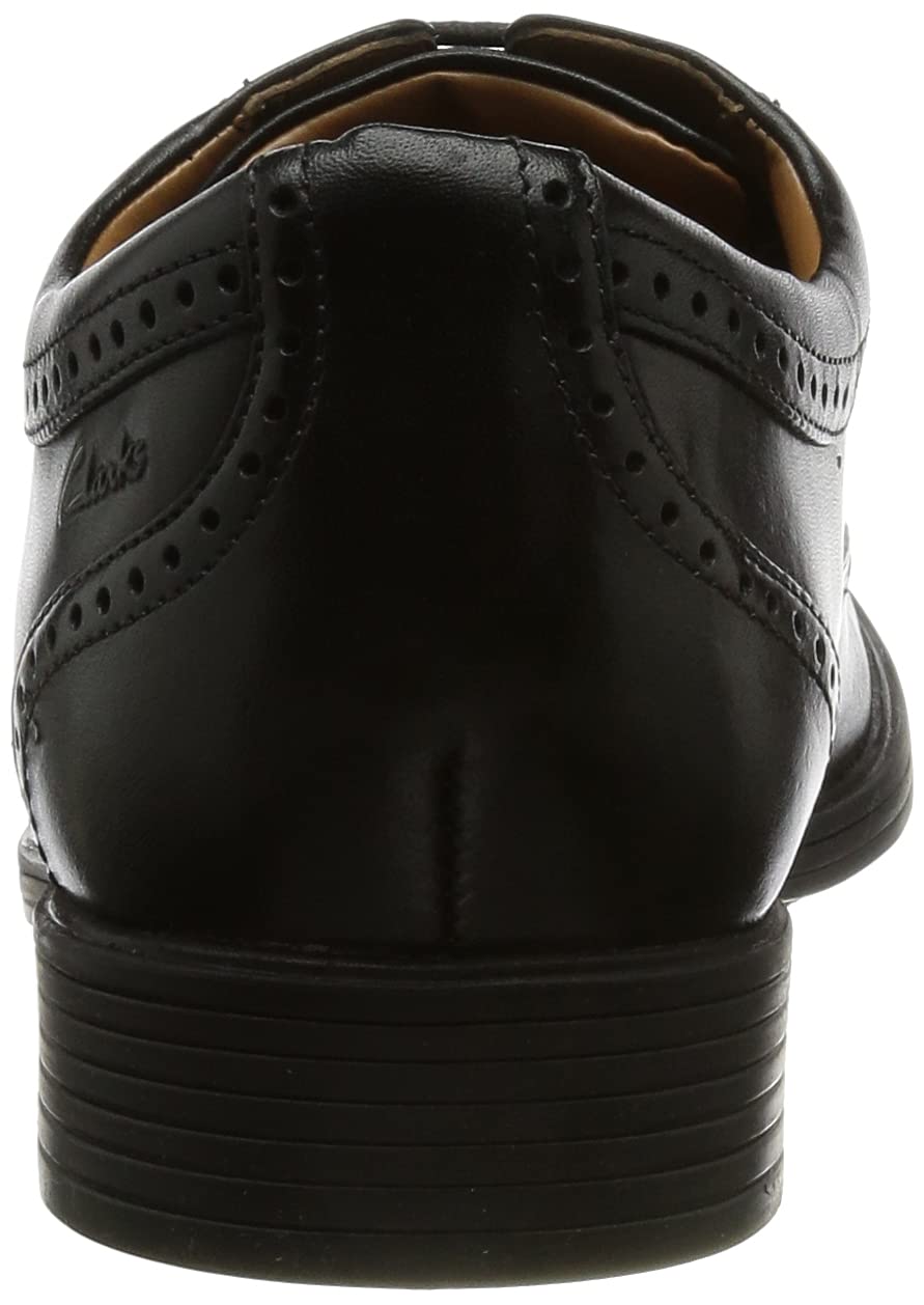 Clarks Whiddon Wing Black Leather 