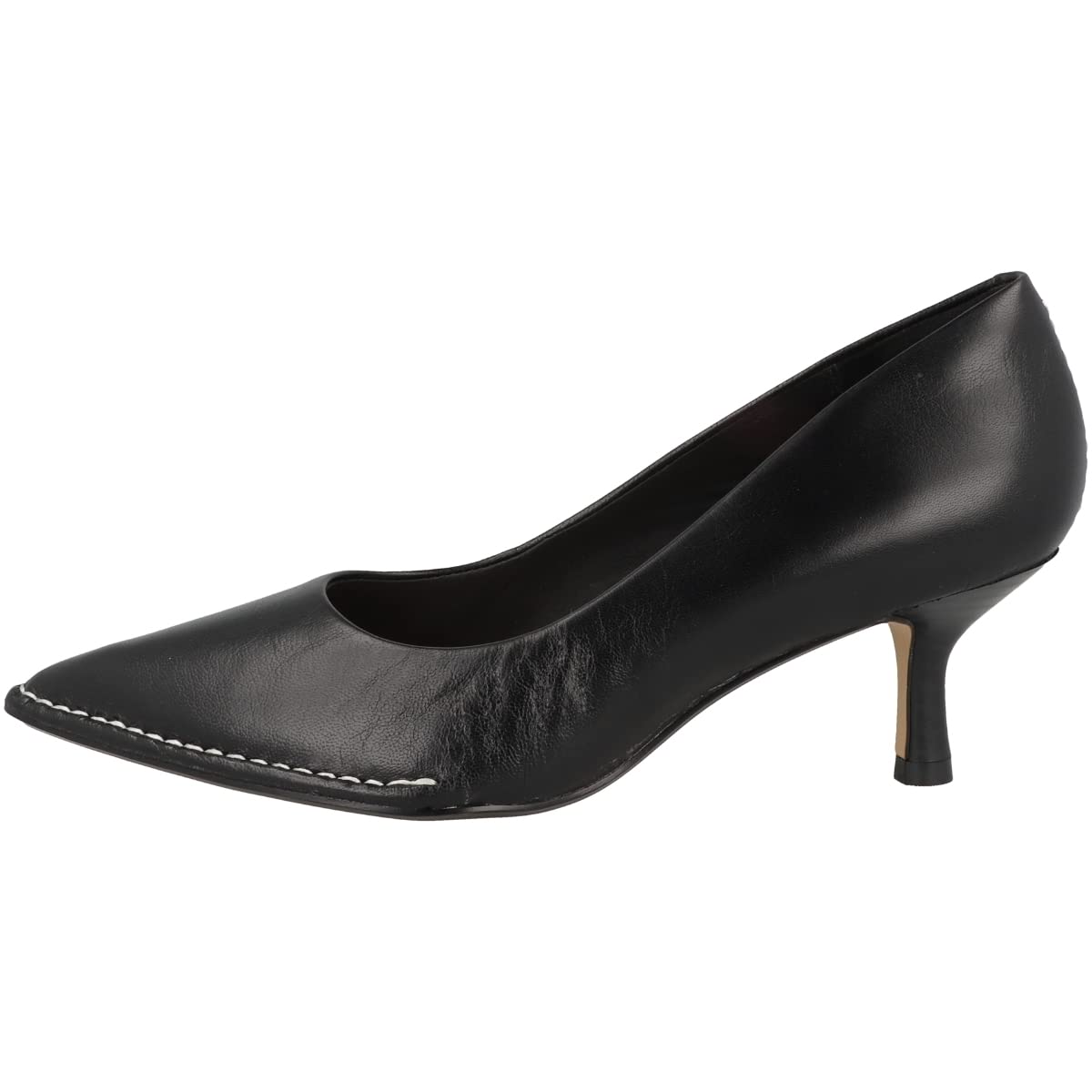 Clarks Women's Black Leather Court Shoes 