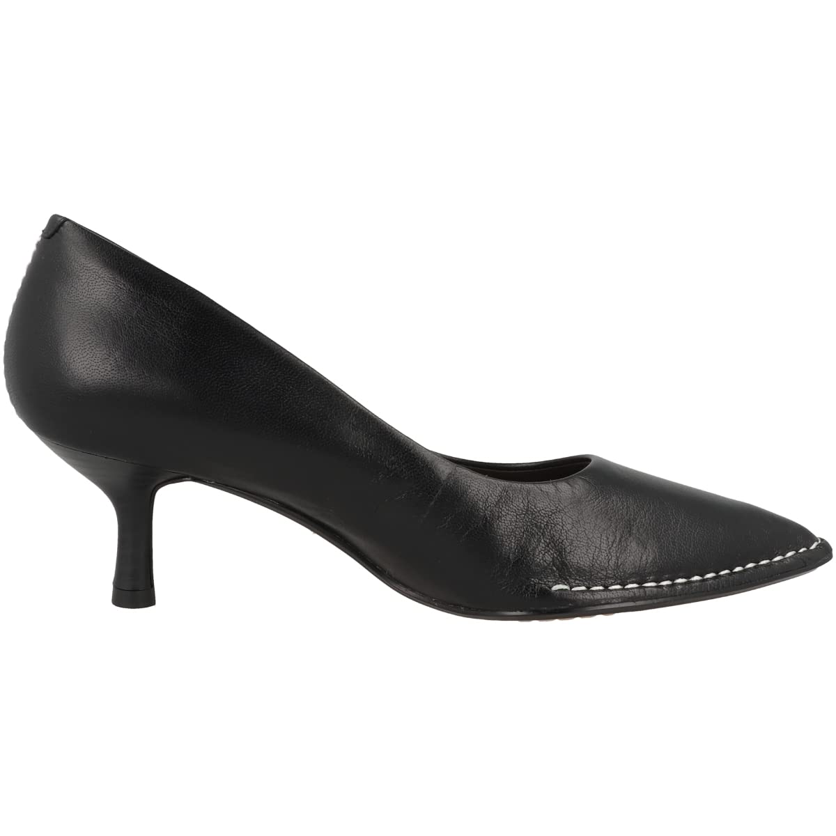 Clarks Women's Black Leather Court Shoes 