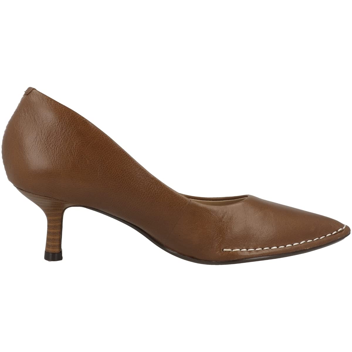 Clarks Women's Tan Leather Court Shoes 