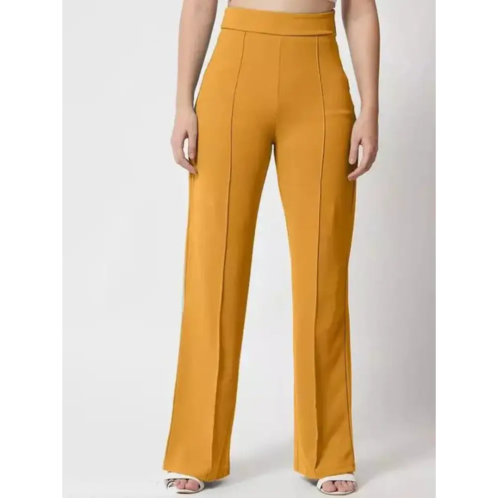 Classic Cotton Lycra Solid Trouser for Women 