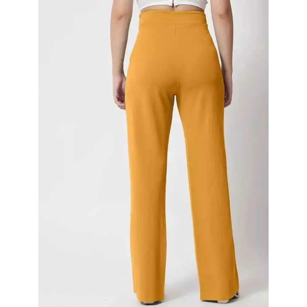 Classic Cotton Lycra Solid Trouser for Women 