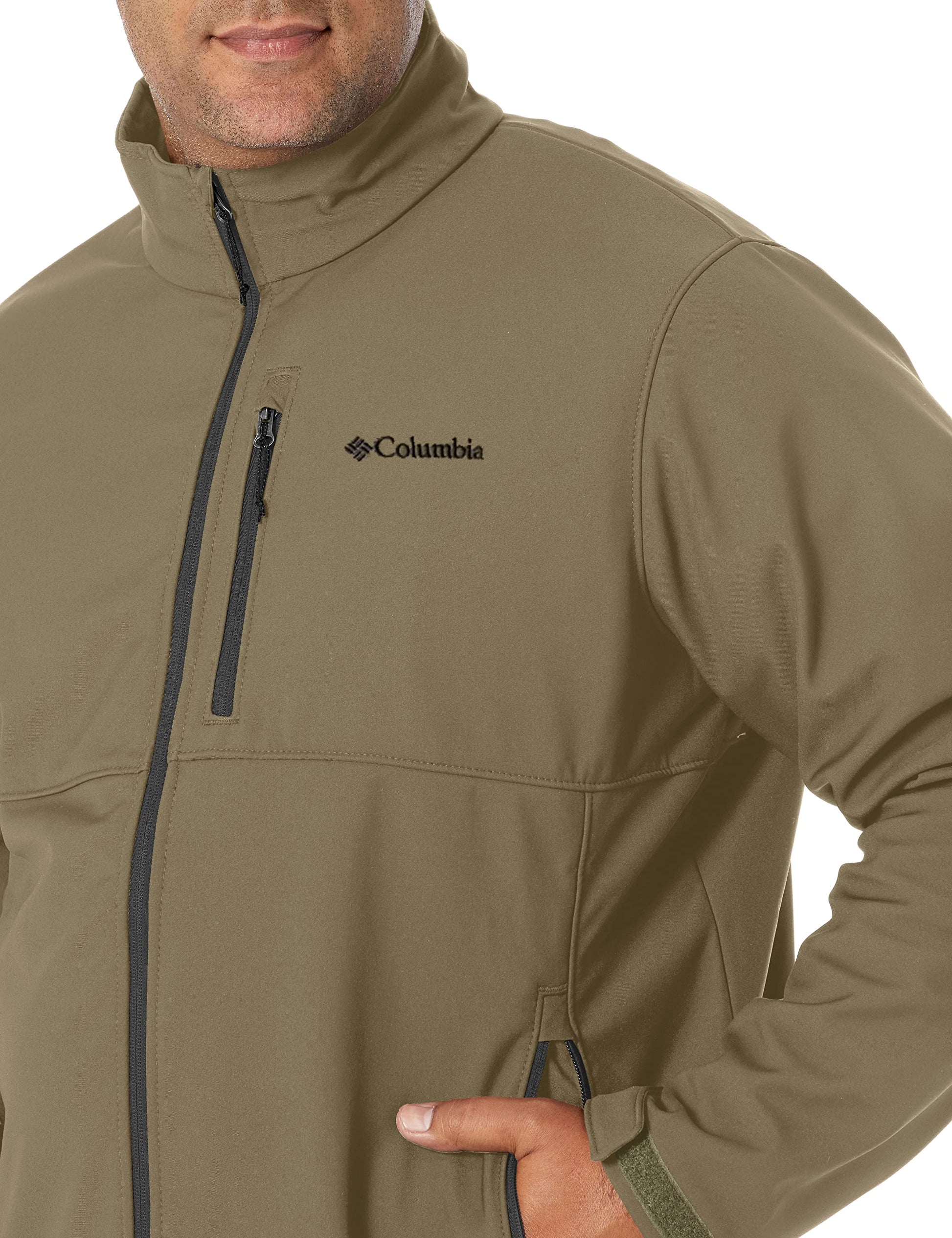 Columbia Men Ascender Softshell Jacket (WM6044-397-XXL_Woodland Big Gem) 