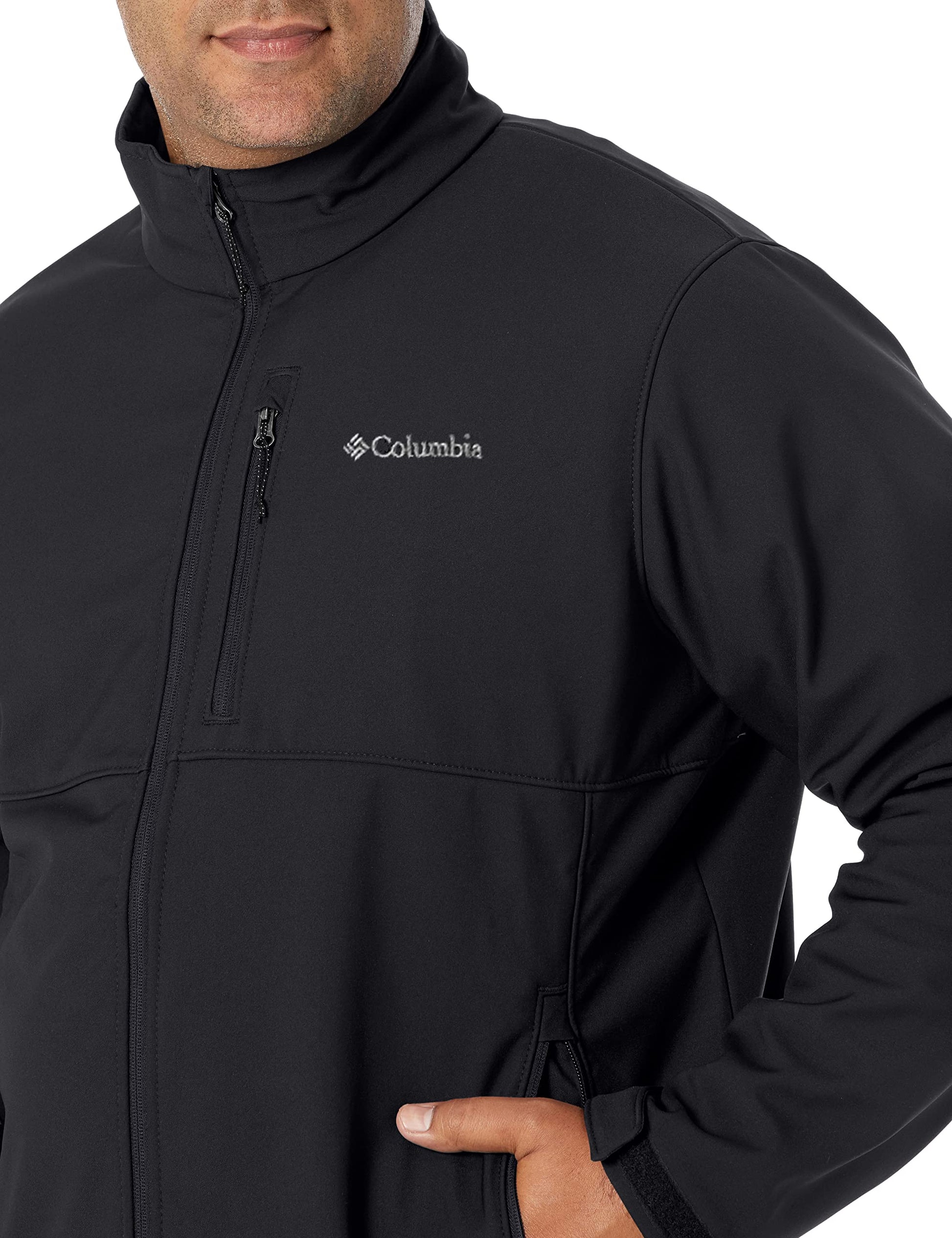 Columbia Men's Ascender Softshell Jacket (WS6044_Black), 4XL 