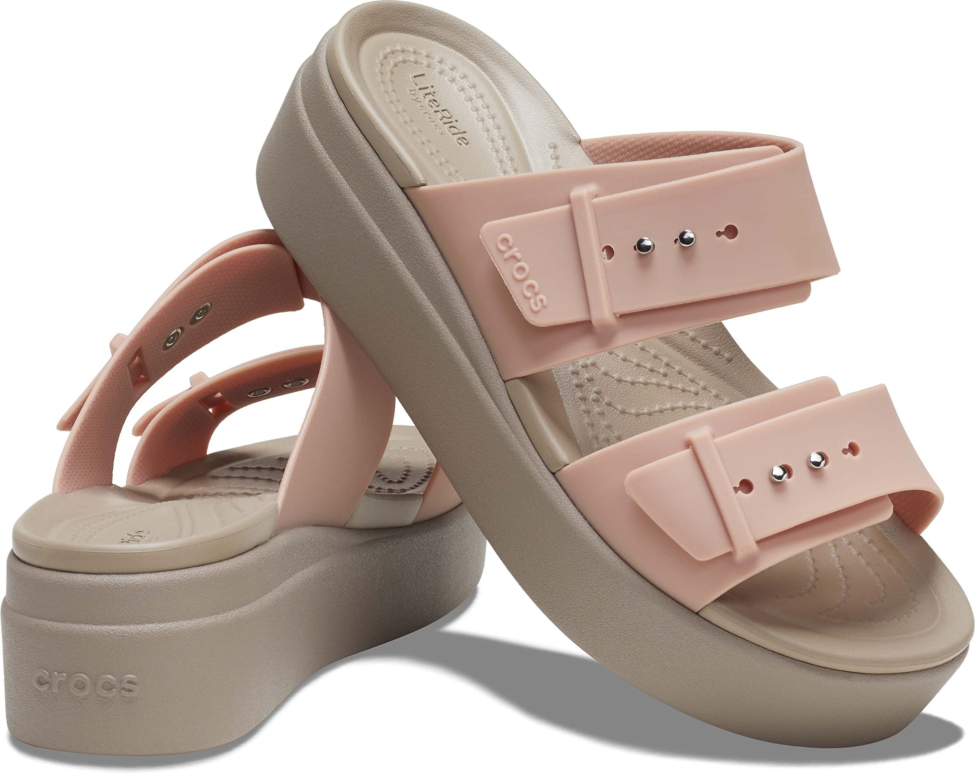 Crocs Women Pale Blush Brooklyn Sandal 
