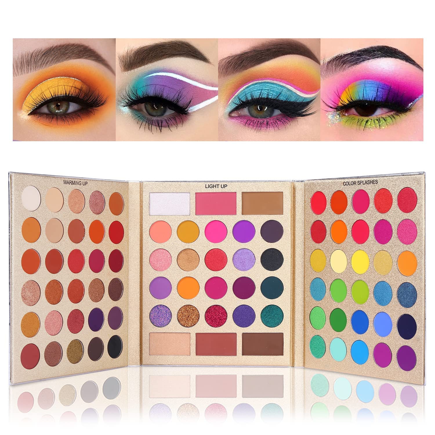 D.B.Z.® Pretty All Set Eyeshadow Palette Set Pro 86 Colors Makeup Kit Matte Shimmer Eye Shadow Highlighters Contour Blush Powder All In One Makeup Pallet 