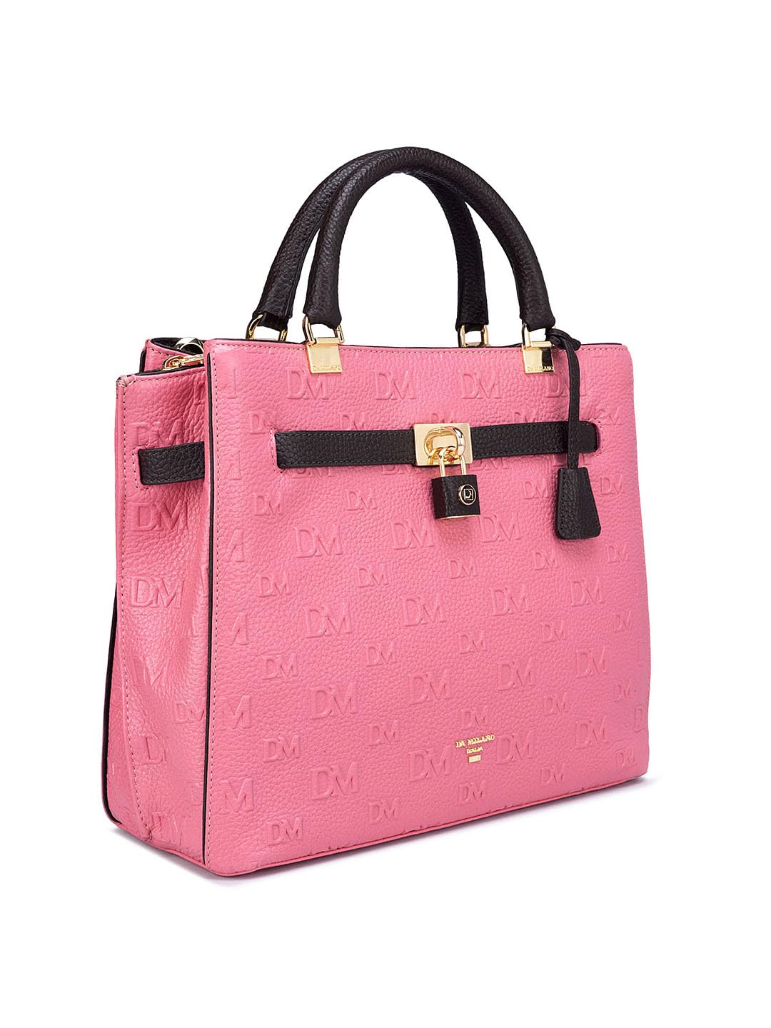 Da Milano Genuine Leather Pink Ladies Bag 