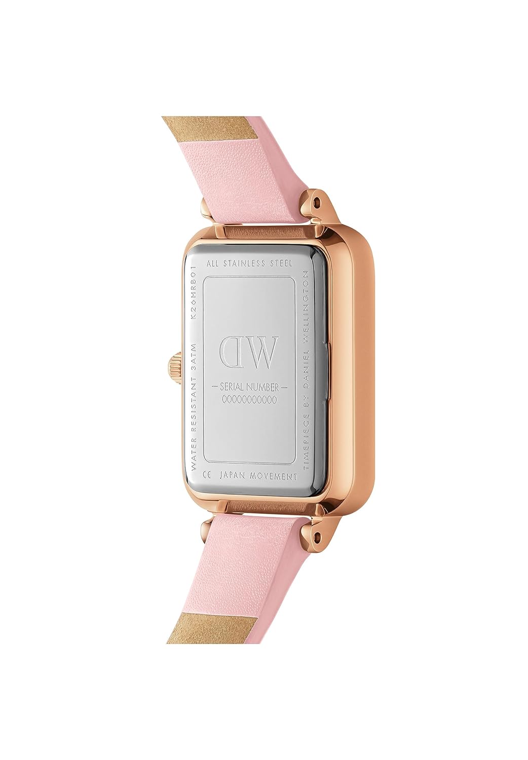 Daniel Wellington Quadro Cherry Blossom Pink Women Analogue Watch 