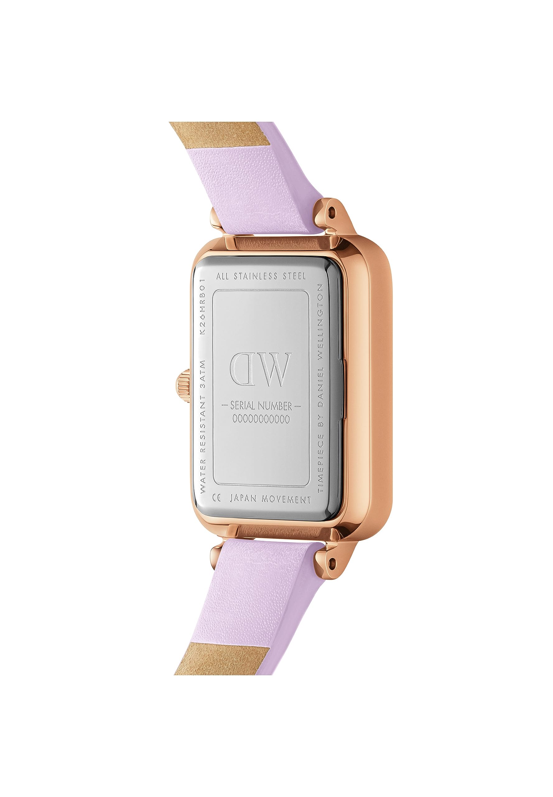 Daniel Wellington Quadro Lavender Purple Women Analogue Watch 