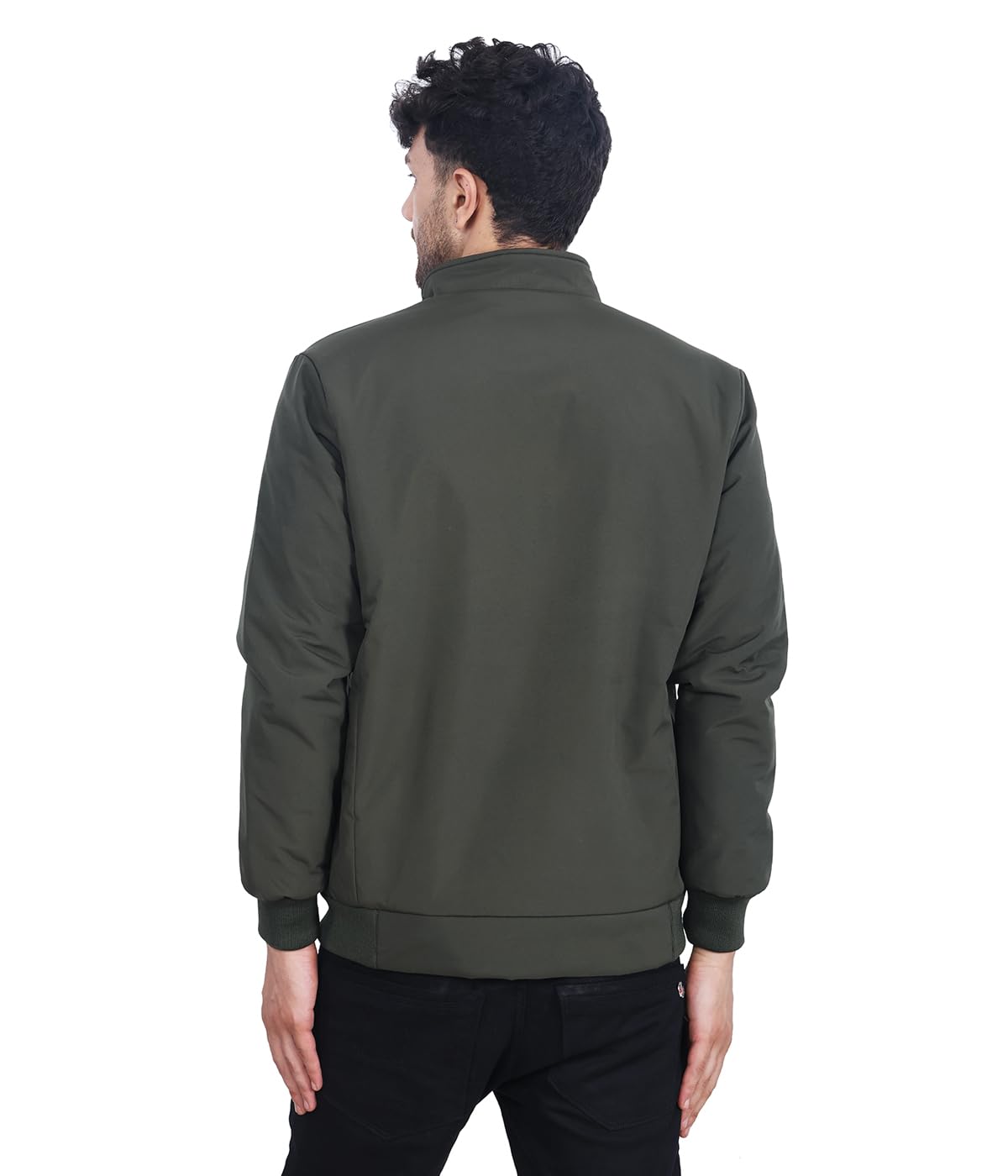 Dollar Jacket For Men Casual Zipper Bomber For Winter (Light Green) 