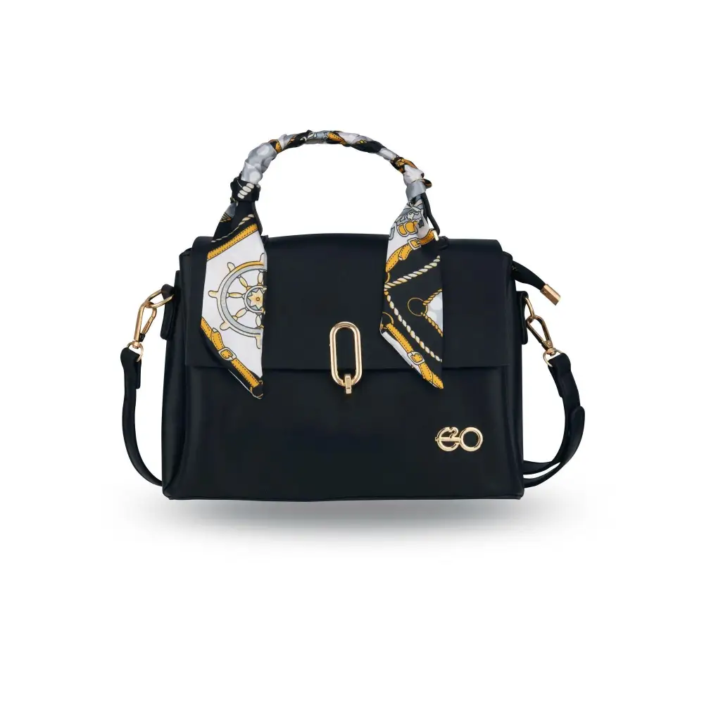 E2O Stylish Black Women's HandBag 